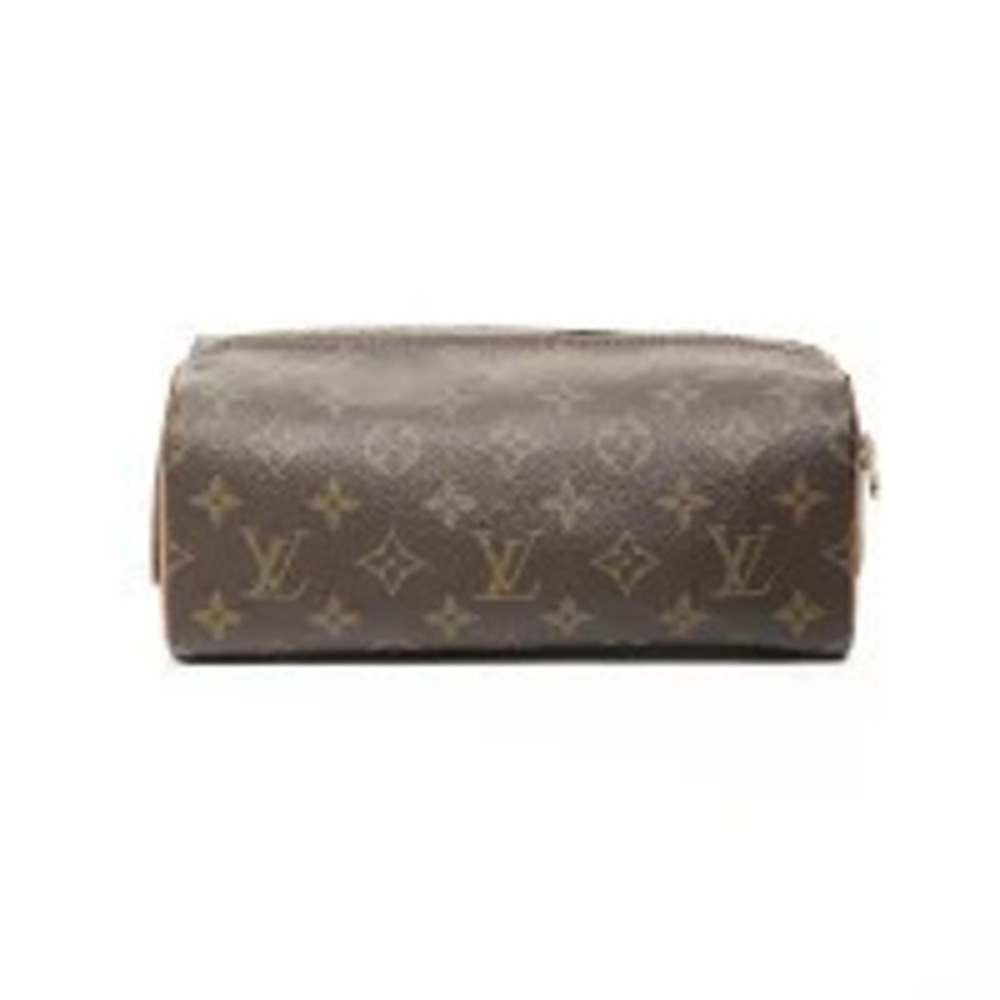 Louis Vuitton Monogram Trouse Pat Presion Pouch Clutch Brown